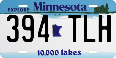 MN license plate 394TLH