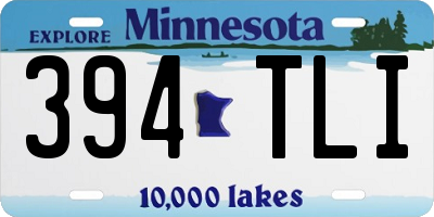 MN license plate 394TLI