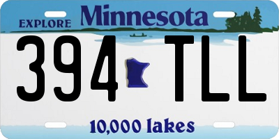 MN license plate 394TLL