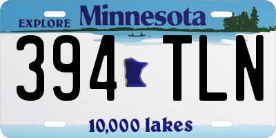 MN license plate 394TLN