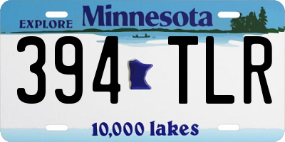 MN license plate 394TLR