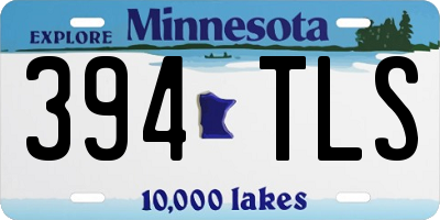 MN license plate 394TLS