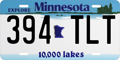 MN license plate 394TLT