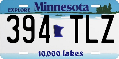 MN license plate 394TLZ