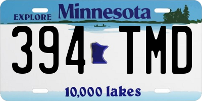 MN license plate 394TMD