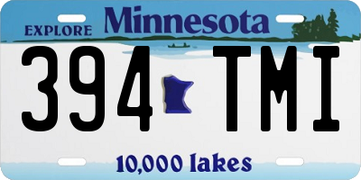 MN license plate 394TMI