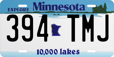 MN license plate 394TMJ