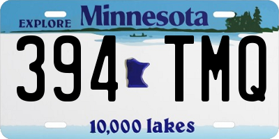 MN license plate 394TMQ