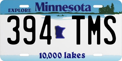 MN license plate 394TMS