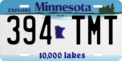 MN license plate 394TMT