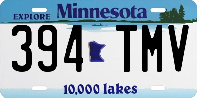 MN license plate 394TMV