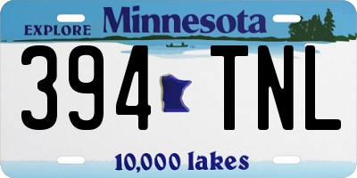MN license plate 394TNL