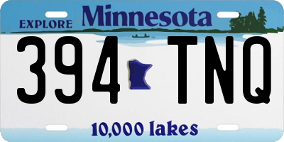MN license plate 394TNQ