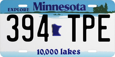 MN license plate 394TPE