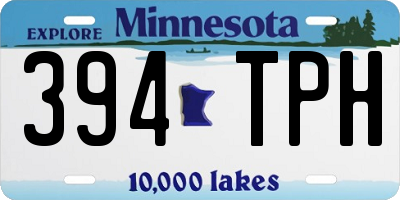 MN license plate 394TPH