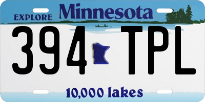 MN license plate 394TPL