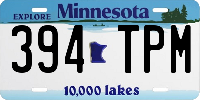 MN license plate 394TPM