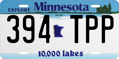 MN license plate 394TPP