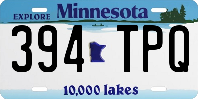 MN license plate 394TPQ