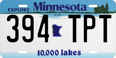 MN license plate 394TPT
