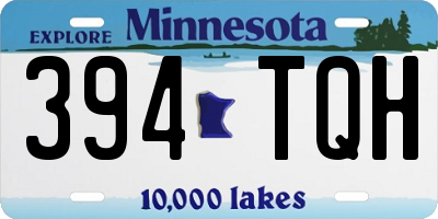 MN license plate 394TQH