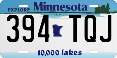 MN license plate 394TQJ