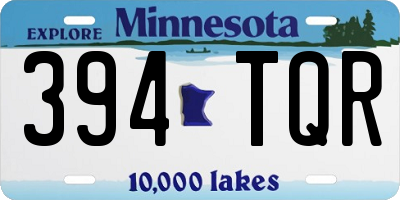 MN license plate 394TQR