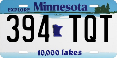 MN license plate 394TQT