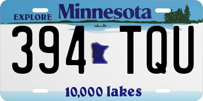 MN license plate 394TQU
