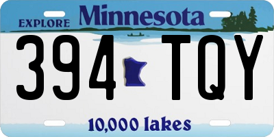 MN license plate 394TQY