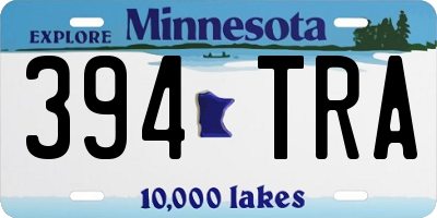 MN license plate 394TRA
