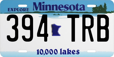 MN license plate 394TRB