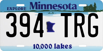 MN license plate 394TRG