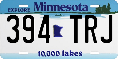 MN license plate 394TRJ