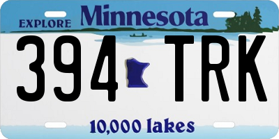 MN license plate 394TRK