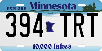 MN license plate 394TRT