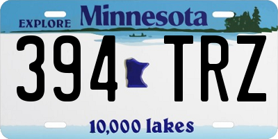 MN license plate 394TRZ