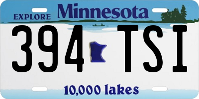MN license plate 394TSI