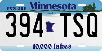 MN license plate 394TSQ