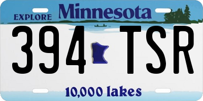 MN license plate 394TSR