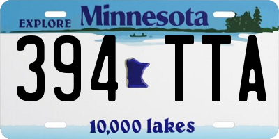 MN license plate 394TTA