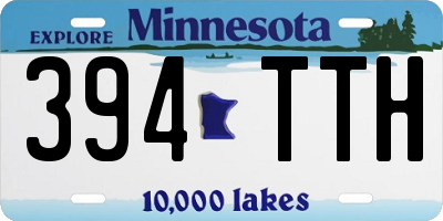 MN license plate 394TTH