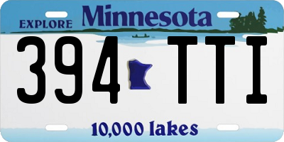 MN license plate 394TTI