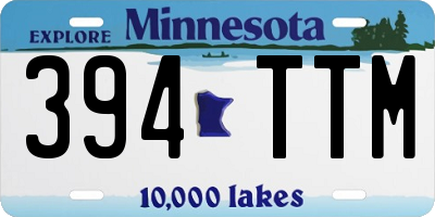 MN license plate 394TTM