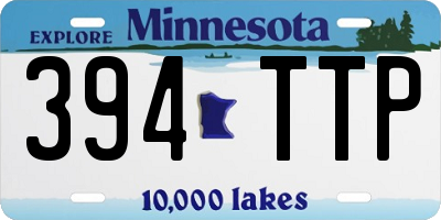 MN license plate 394TTP