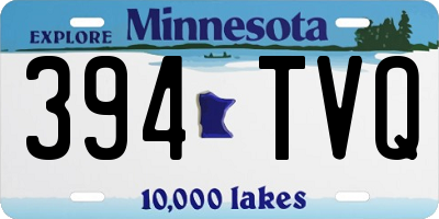 MN license plate 394TVQ