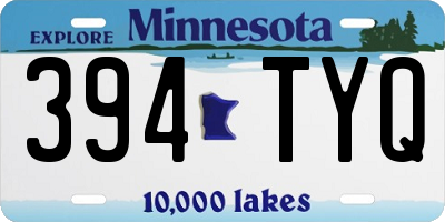 MN license plate 394TYQ