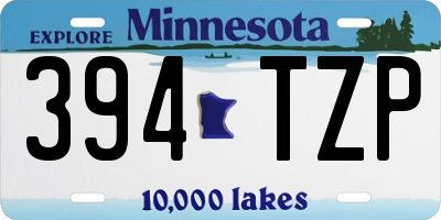 MN license plate 394TZP