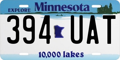 MN license plate 394UAT