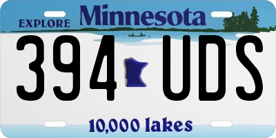 MN license plate 394UDS